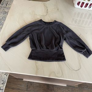 Lululemon black lightweight sweatshirt SZ 2